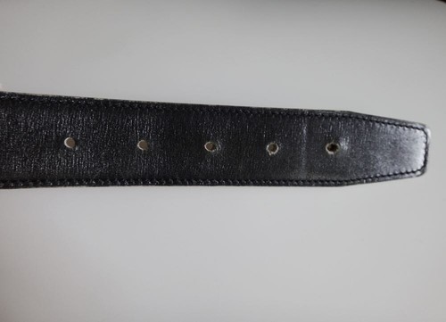 HERMES H Belt Men's Women's #65 Brown/Black Gold Buckle Leather Waist size 61-69 - Picture 5 of 8