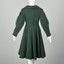 XS F/W 2007 Alberta Ferretti Green Mohair Princess Coat
