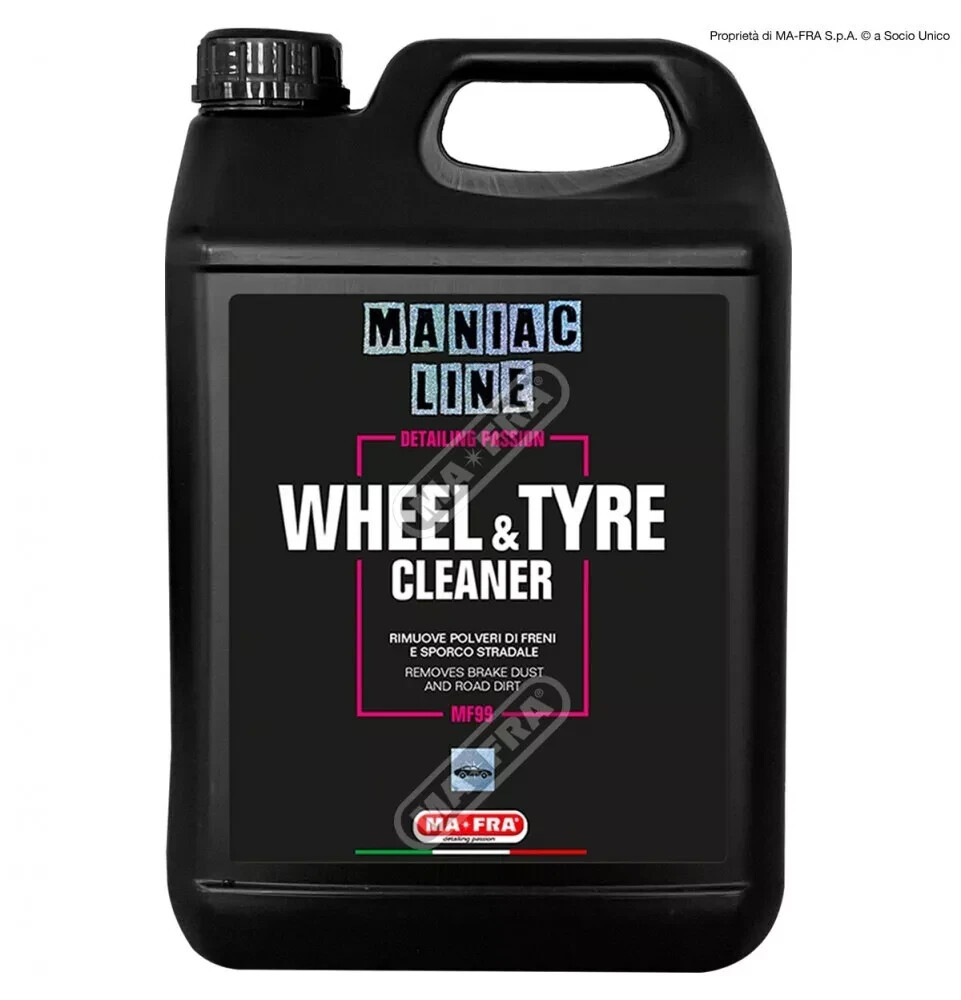 MaFra Maniac Wheel & Tyre Cleaner Pulitore Cerchi Gomme Detergente Residui 4,5