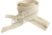 YKK #10 10" - 36" Large Molded Plastic Heavy Duty Jacket Zippers Separating