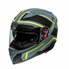 CASCO INTEGRALE PREMIER VYRUS NDY GREY GRIGIO OPACO GIALLO PINLOCK INCLUSO