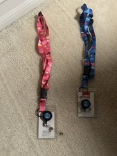Adjustable Cruise Lanyards with Retractable Reel and Waterproof ID Badge Holder
