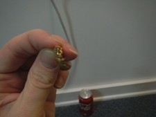 1990's teddy bear earrings with gemstone