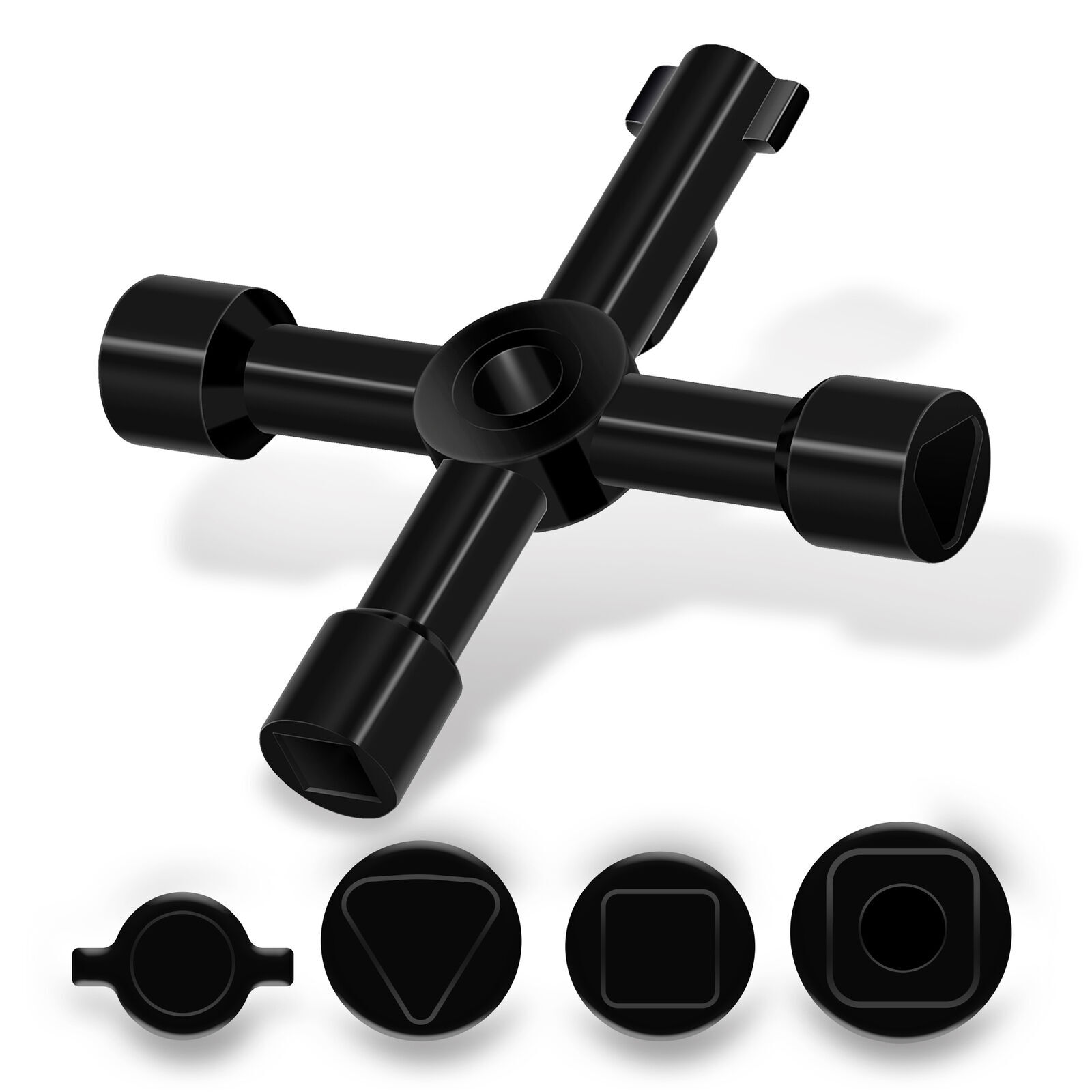 4 Way Utility Key Plastic Triangle MultiFunctional Meter Electric