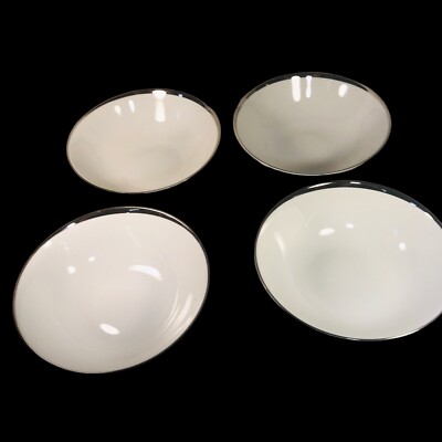 Crown Jewel Silver Moon Platinum 8 inch vegetable serving bowl Bavaria  set of 4