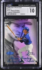 1998 Flair Showcase Row 3 Legacy Collection #101 Steve Finley CGC 10 #'d 40/100