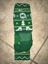 Nike Elite X-Mas Basketball Crew Socks green santa Christmas Holiday Unisex
