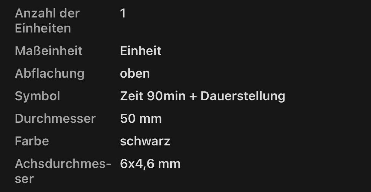 Drehknopf 90 Min + Dauerstellung – 50 Mm Durchmes Produktbild-Vorschau 5