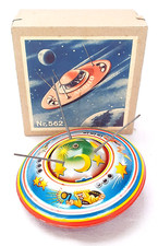 B S, Bl mer Schuler Germany SPACE UFO Flying Saucer Tin Friction MIB 50 NEW