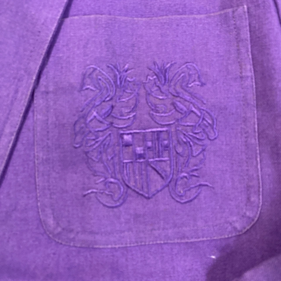 York & Harbor Blazer Womens Medium Purple Long Sleeve Button Career Pockets - Image 3 of 4