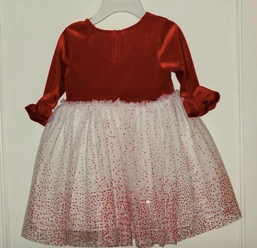 Target mia u0026amp; mimi Red Velvet/White red dot tulle NWT 18M dress | eBay
