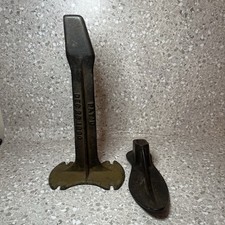 Antique Cast Iron Cobblers Shoe Repair Stand Last Lathe Shoe Form Pat'd 1890