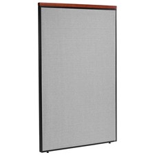 48-1/4"W x 73-1/2"H Deluxe Office Partition Panel Gray