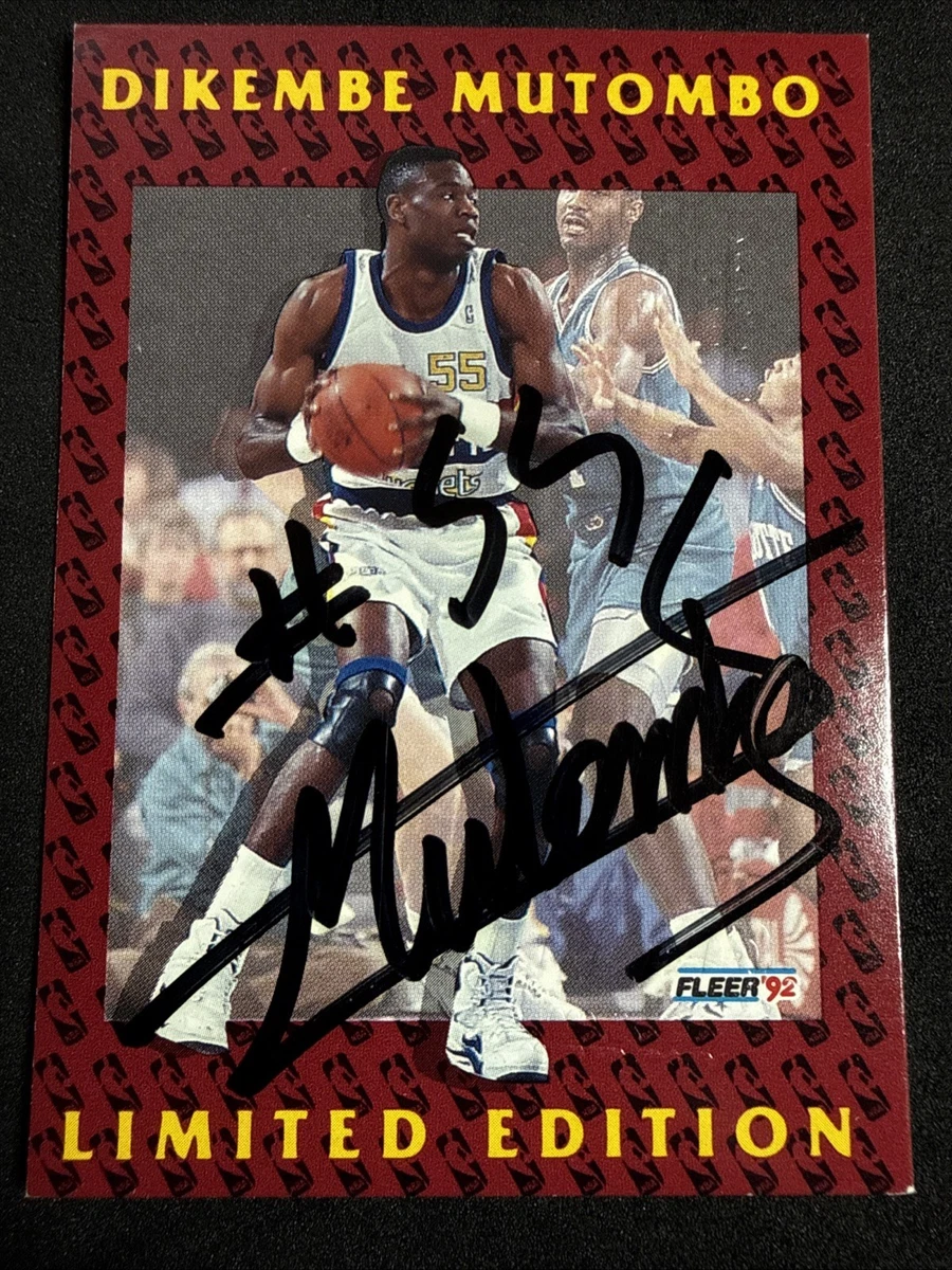Dikembe Mutombo Basketball Sports Trading Cards & Accessories Autographed  for sale | eBay