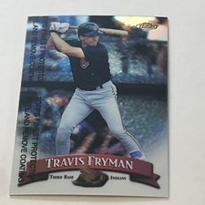 1998 Finest Baseball Refractor W/Peel #266 Travis Fryman Cleveland Indians