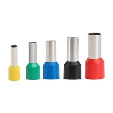 400pcs Tinned Copper Crimp Connectors Kit, AWG 10-2 Insulated Ferrules, 5 Siz...