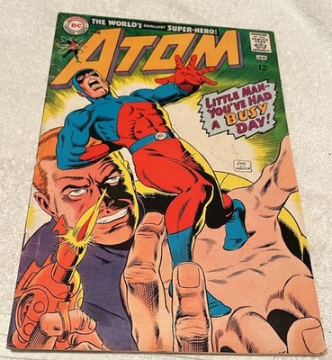 THE ATOM #34 1/1968 Silver Age DC Comics ''Little Man You've Had a Busy Day''