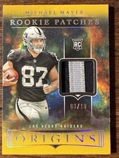 2023 Panini Michael Mayer RC #'d /10 Gold Rookie 2 Color Patches Origins #RP-MM
