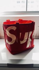 SUPREME Raffia Tote Signature Red, SS20, Ligh...