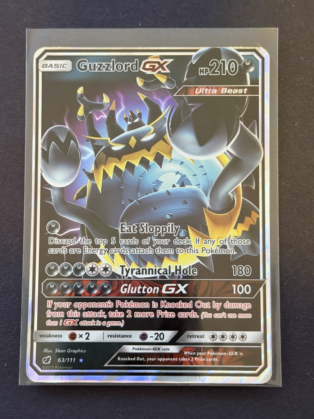 Guzzlord GX 63/111 Ultra Rare - Crimson Invasion - English NM