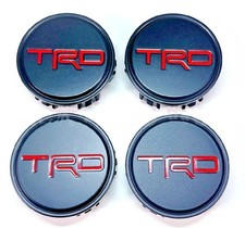 Toyota Camry Scion Avalon Oem New 04 Red Trd Wheel Center Caps 62mm
