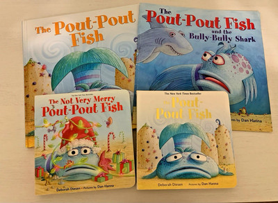 Set of 4 Pout Pout Fish Books (See pics for titles)
