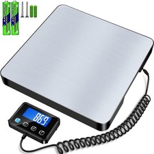 Digitale Plattformwaage Edelstahl 200kg 10g LCD Paketwaage Hundewaage B2h