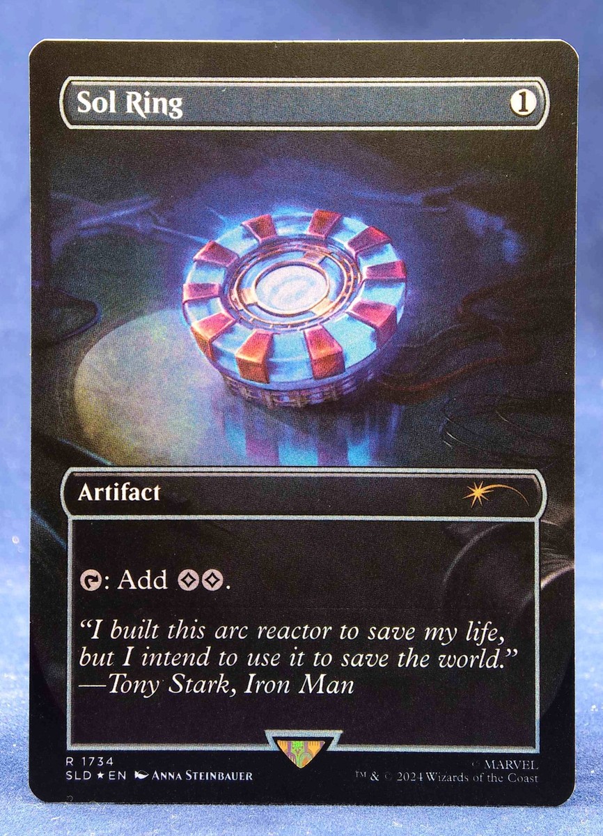 Sol Ring (1734) - FOIL - MTG Secret Lair Drop Iron Man Marvel SLD