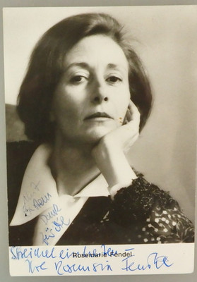 Autogramm deutsche TV- und Film Schauspielerin Rosemarie Fendel (145697)