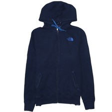 The North Face Men's Blue Full Zip Cotton Hoodie Size M