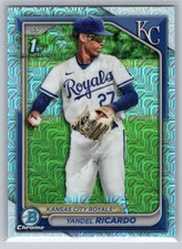 2024 Bowman Chrome #BCP-177 Yandel Ricardo Prospects Mojo Refractors