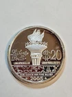 2005 Norfed $20 Liberty 1 oz .999 Fine Silver Round - Free Shipping! Light Tone