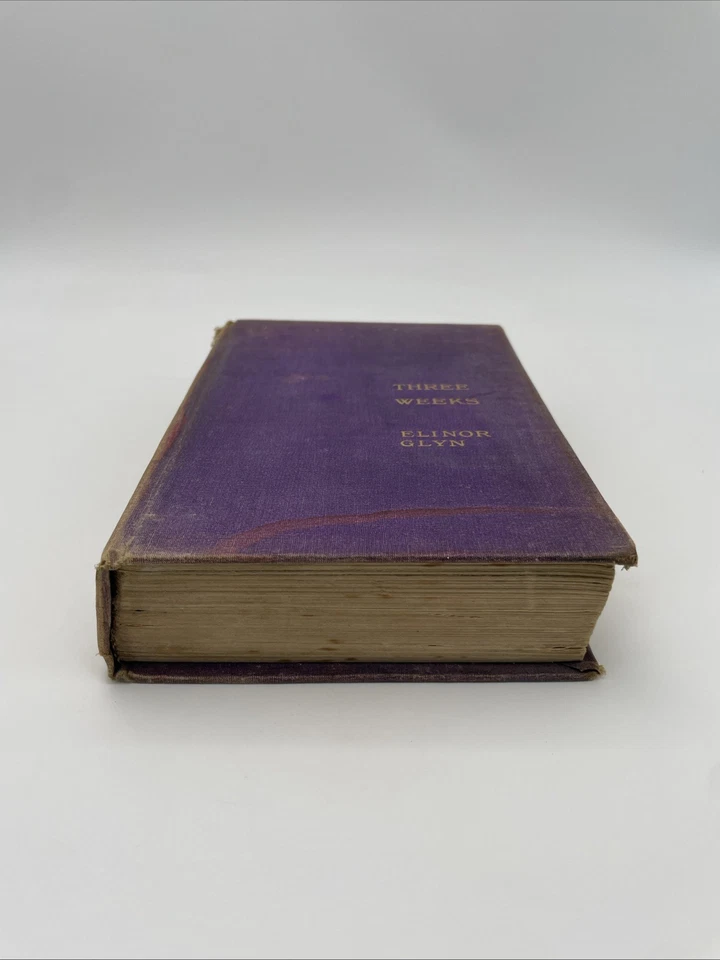 Three Weeks. 1907 (Erotic Romance) Novel By: Elinor Glyn Rare First Edition - Image 3 of 4