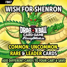 Dragon Ball Singles - Wish for Shenron FB07 - Up to 55% Off C, UC, R & L Cards