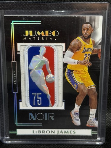 2019 Panini Noir Lebron James #/99 With Custom 75th NBA Logoman Patch