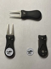 (1) Cypress Point Club 1" Coin Golf Marker & (1)  Switchblade Golf Divot Tool