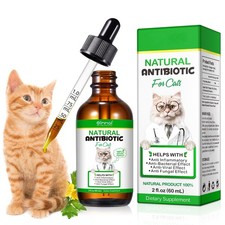 SDJUFEI Natural Antibiotics for Cats, Pet Supplements, 2 Fl Oz / 1 1 Pack