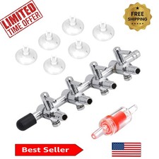 Compact 4-Way Manifold Control Valve for Smooth Aquarium Air Flow Management