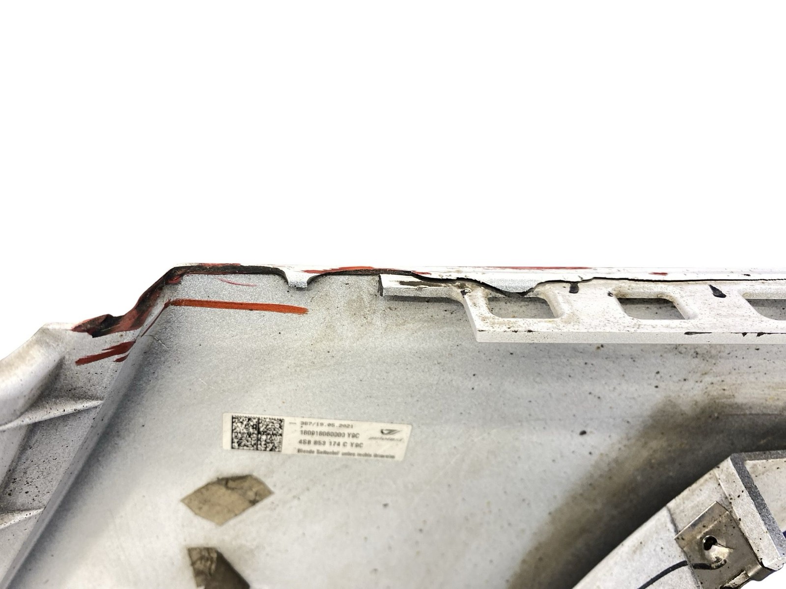 2017-2023 AUDI R8 V10 4S RIGHT SIDE LOWER QUARTER AIR VENT COVER PANEL MOLDING