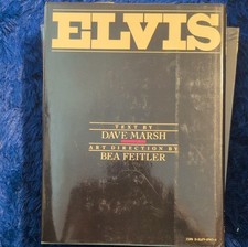 Elvis by Dave Marsh & Bea Feitler Hardcover Illustrated Dust Jacket