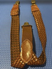 Infant Toddler Brown Suspenders 3-Clip Adjustable Boys Formal Outfit Accessory