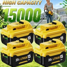 2 4Pack 15.0AH Replace For DeWalt 20V 20 Volt Max Lithium Ion Battery DCB206-2