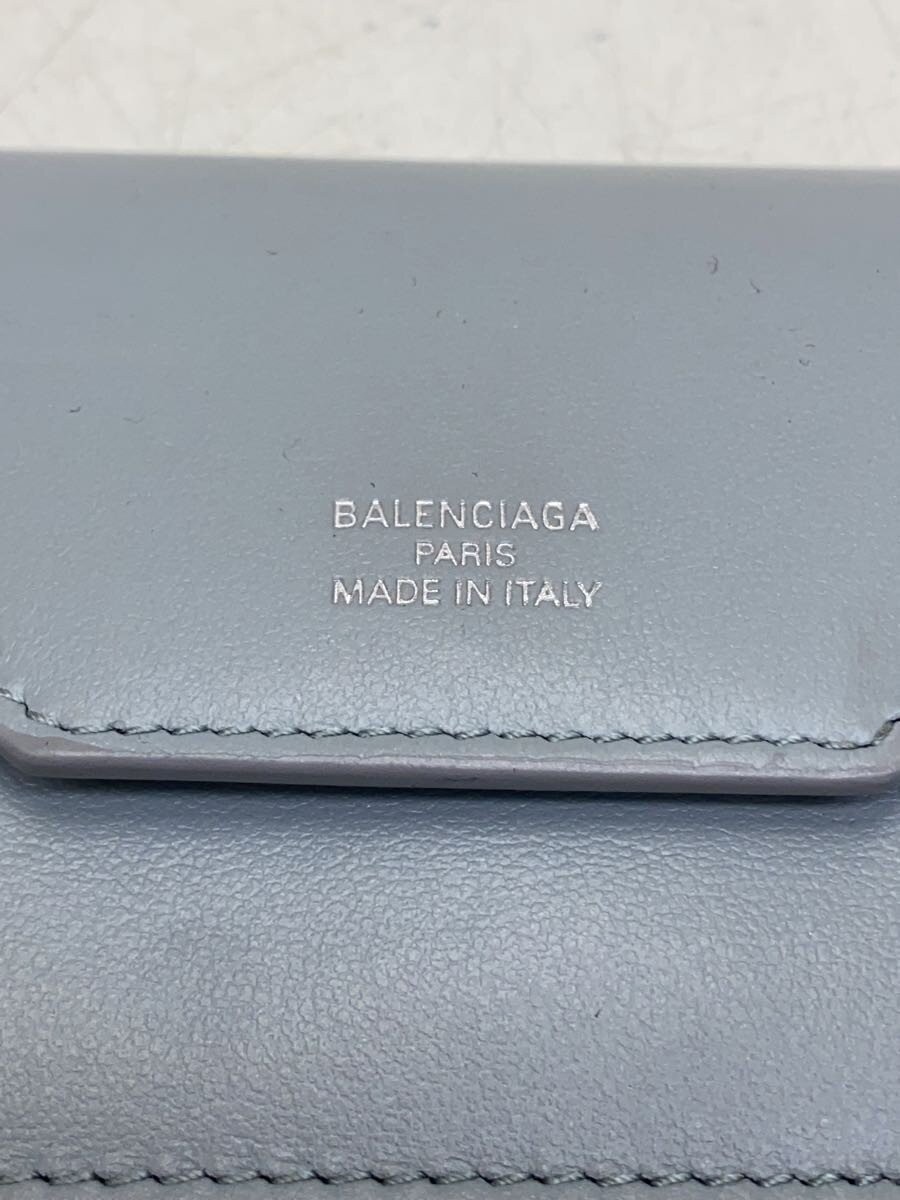 BALENCIAGA Card Case, Cowhide Leather, SLV, Plain, Women's thumbnail 3