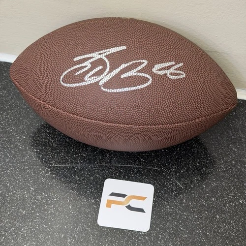 Saquon Barkley Signed Wilson NFL Football w/ COA Authentic Autograph