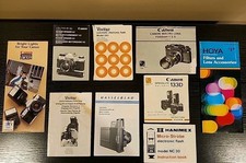 Lot Of Vintage Camera Manuals Guides