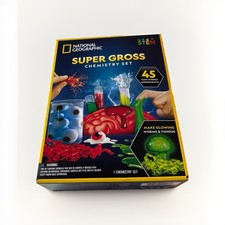 National Geographic Super Gross Chemistry Set STEM Kids Science Kit 45 Experimen