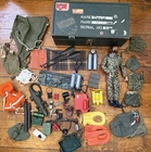 1970s Hasbro GI Joe Adventure Team KFG Flocked Bearded W Accessories Locker Box
