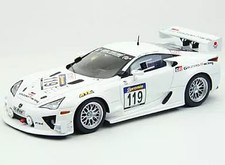 1/43 Lexus LFA Nürburgring VLN 4 Hour 2011 No.119 White Diecast Model 44631