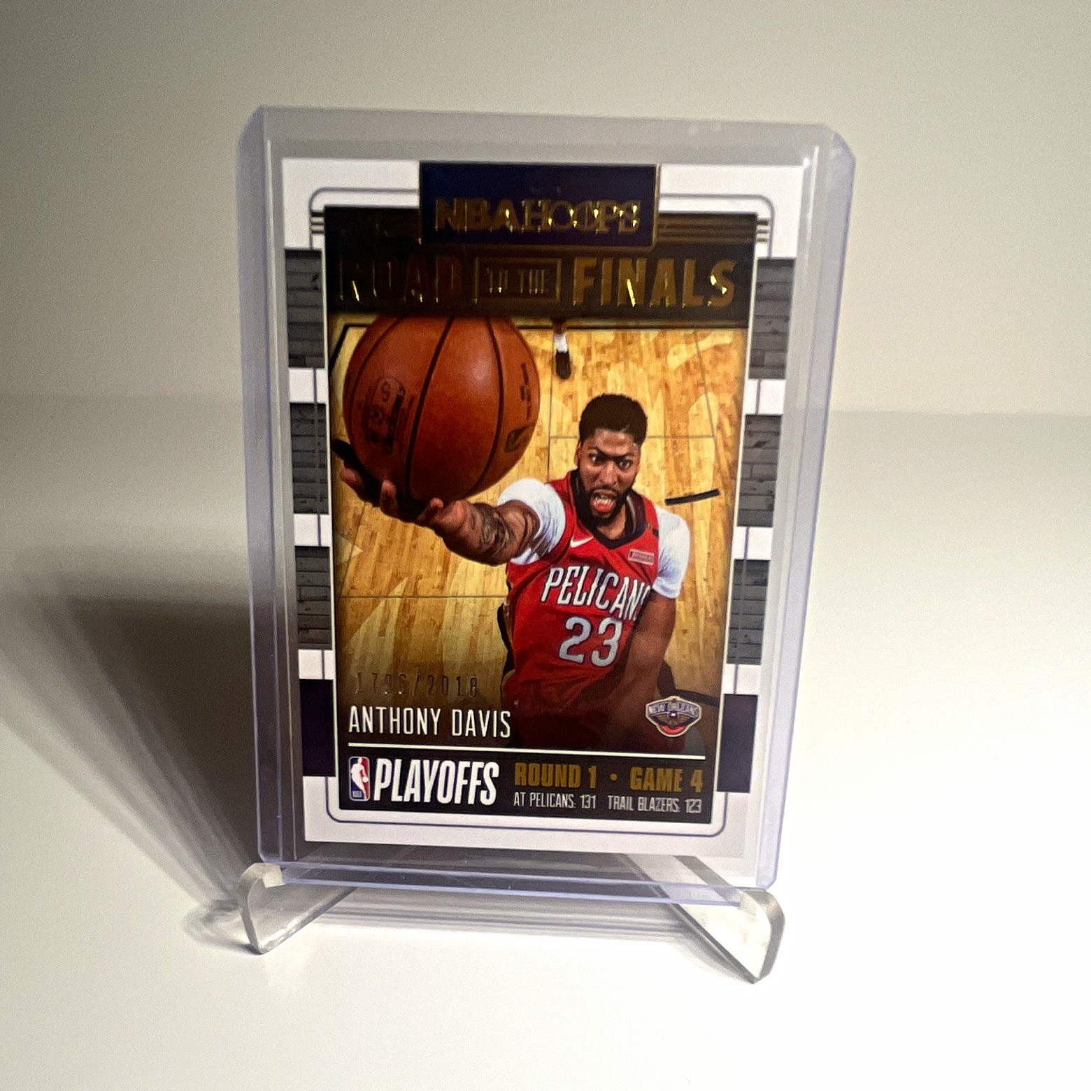 Panini 2018-19 NBA Hoops Road to the Finals Anthony Davis Pelicans #24