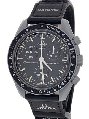 OMEGA MISSION TO THE MOON Speedmaster Analog Black SO33M100 Working